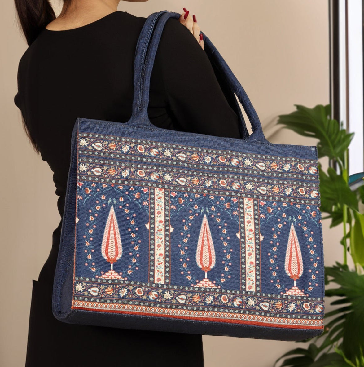 Fineur Canvas Bag – Blue Folk