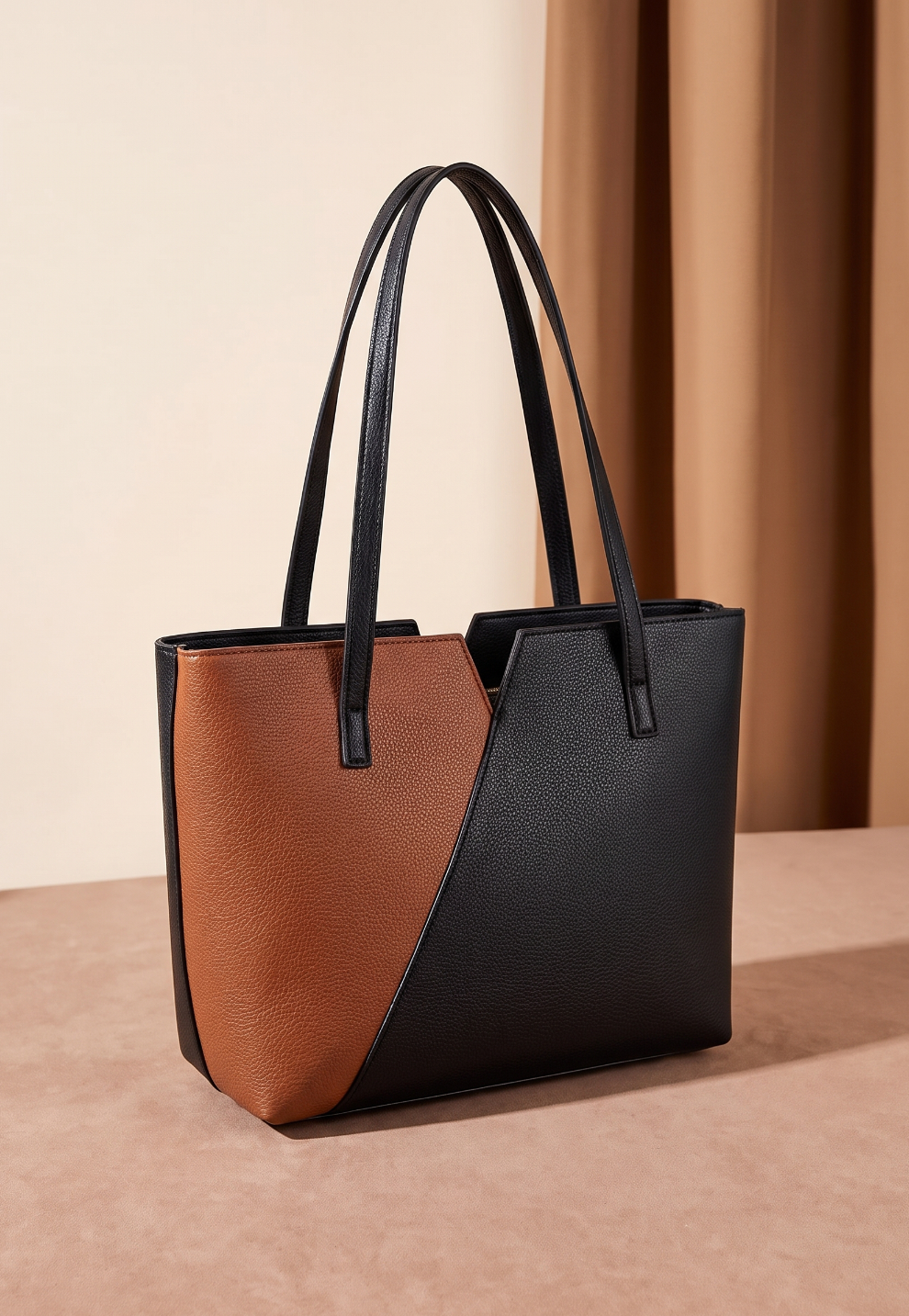Fineur Tote Notch - Black and Brown