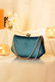 Fineur Clutch Bride -  Peacock Blue