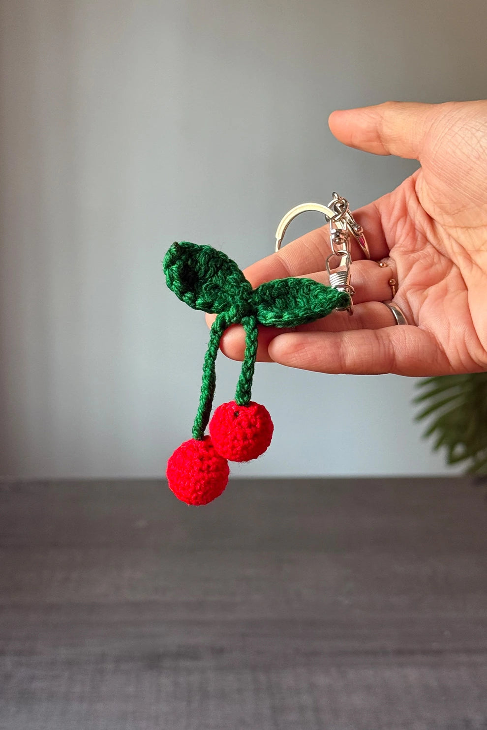 Keychain Crochet Berry