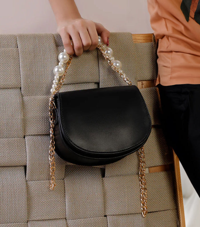 Fineur - Handbag Midnight Pearl Charm - Black