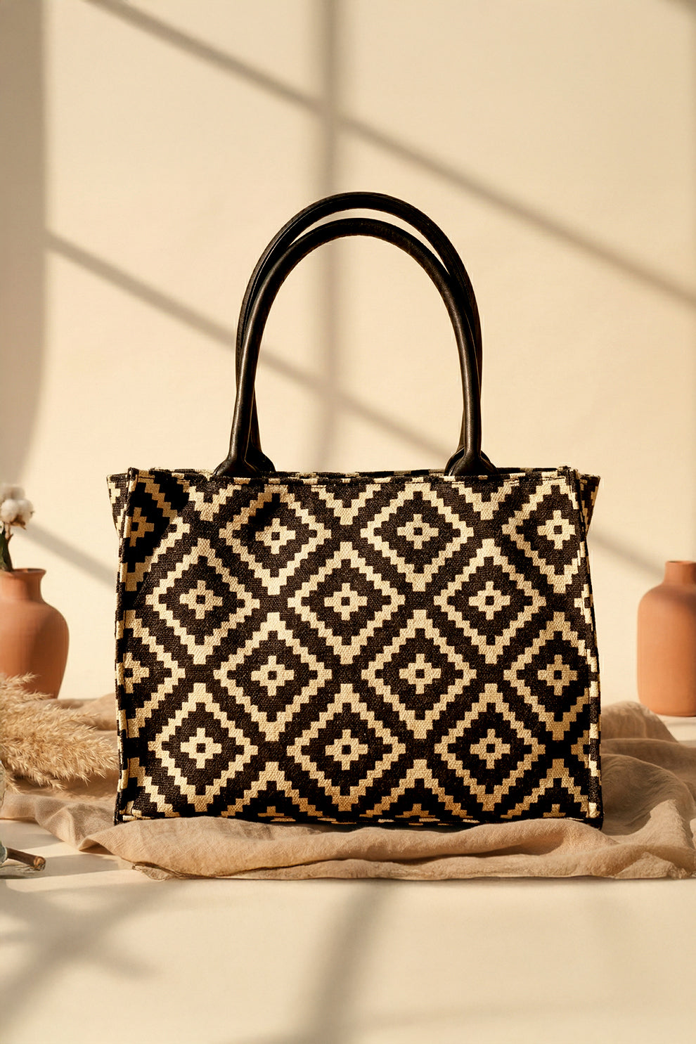 Fineur Canvas Tote Dune Diamond