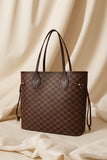 Fineur Duo Tote Checkered - Brown