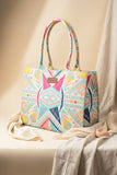 Fineur Canvas Tote Rainbow Mosaic