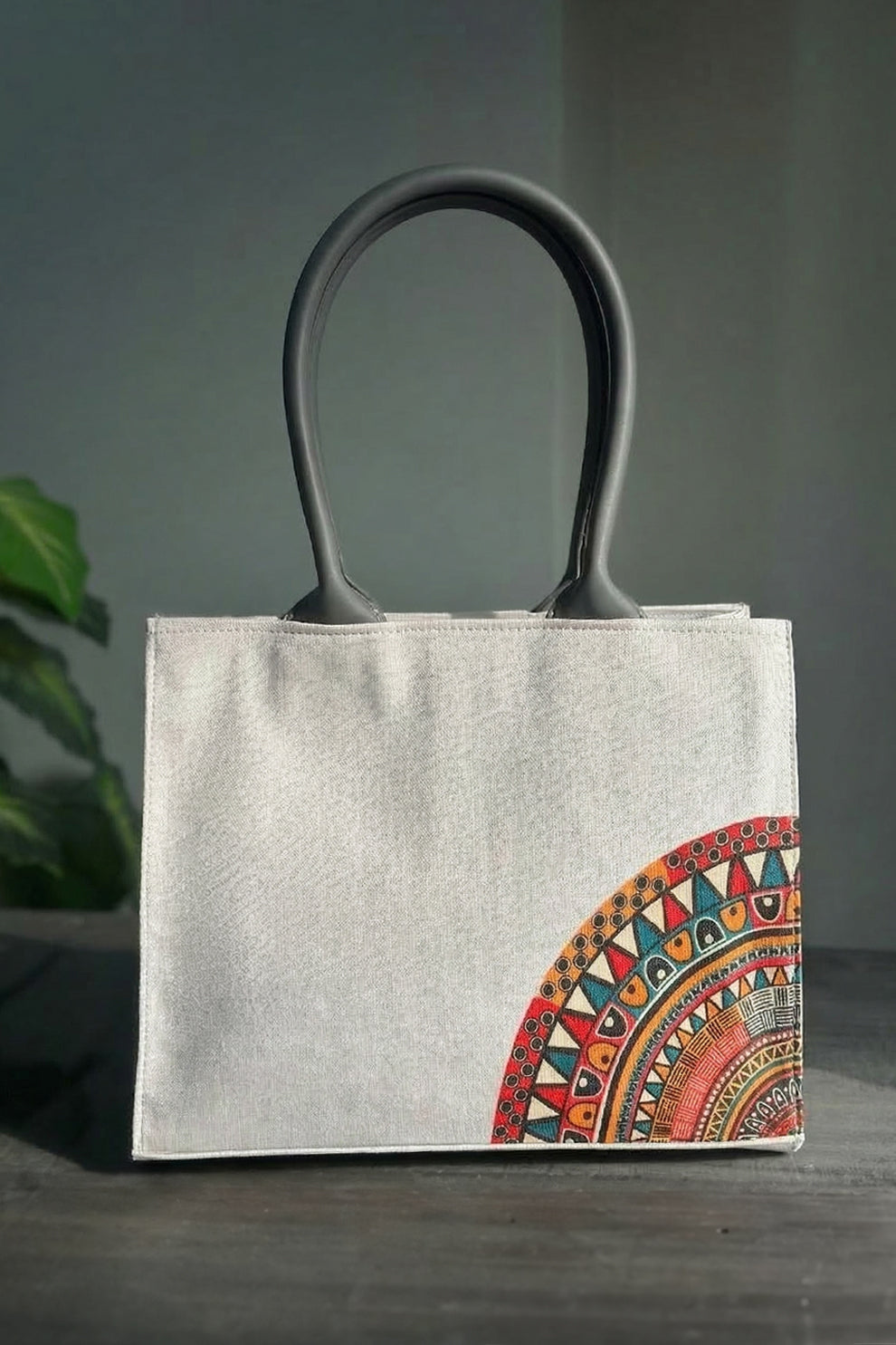 Fineur Mini Canvas Tote Desert Bloom - Ash White