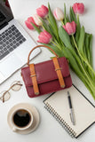 Fineur Handbag Melora - Burgundy