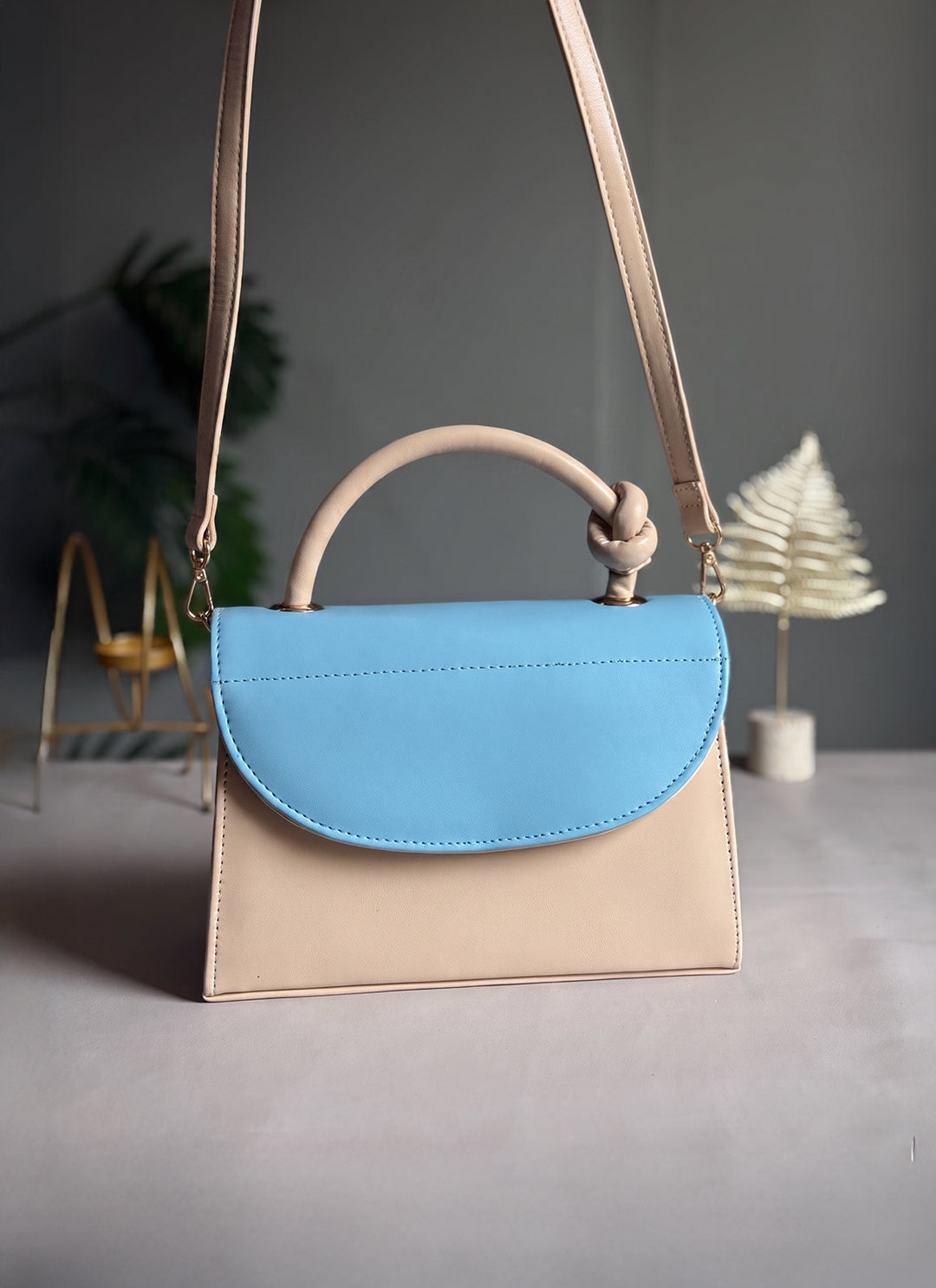 Fineur Handbag Stella Knot - Sky Blue