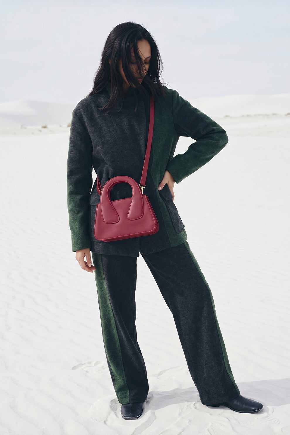 Fineur Handbag Crest - Maroon