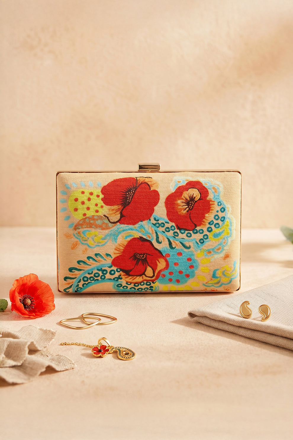 Fineur Clutch Poppy Passion