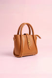 Truffle Charm Handbag - Dark Brown