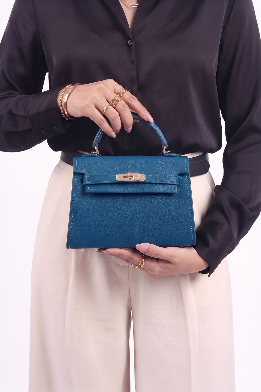 Fineur Handbag Mini Iconic - Zinc Blue