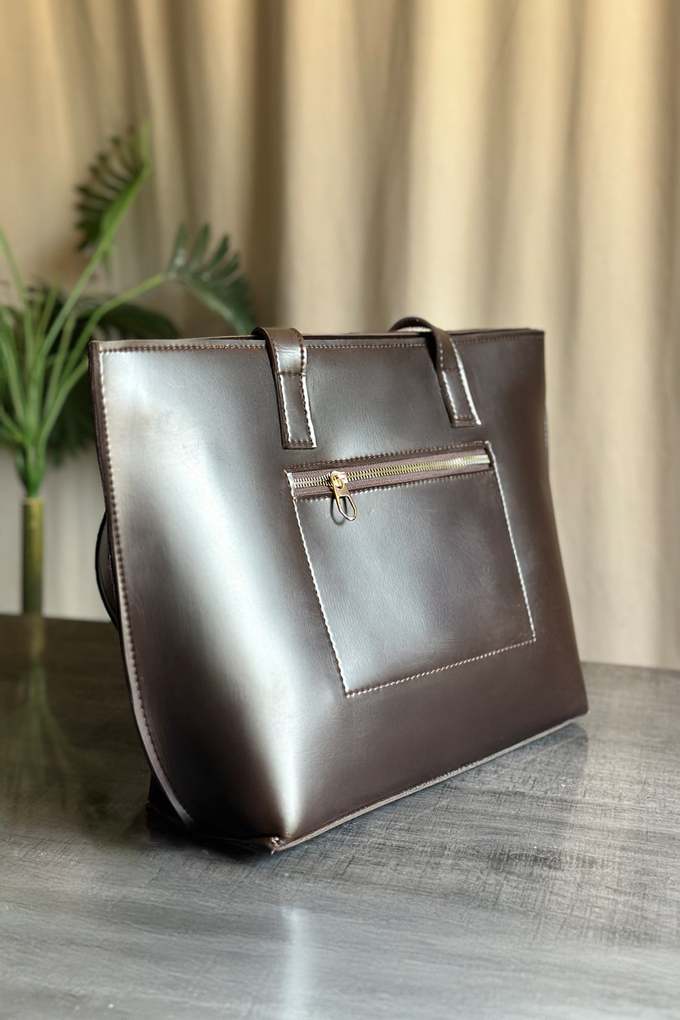Fineur Tote Alexa - Dark Brown