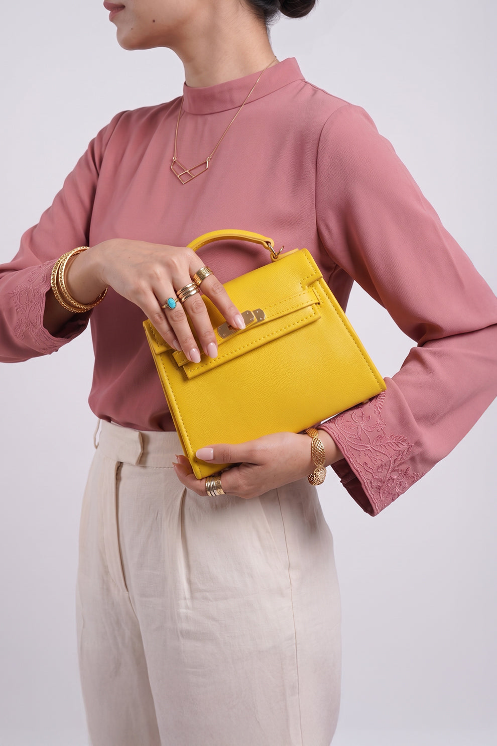 Fineur Handbag Mini Iconic - Yellow