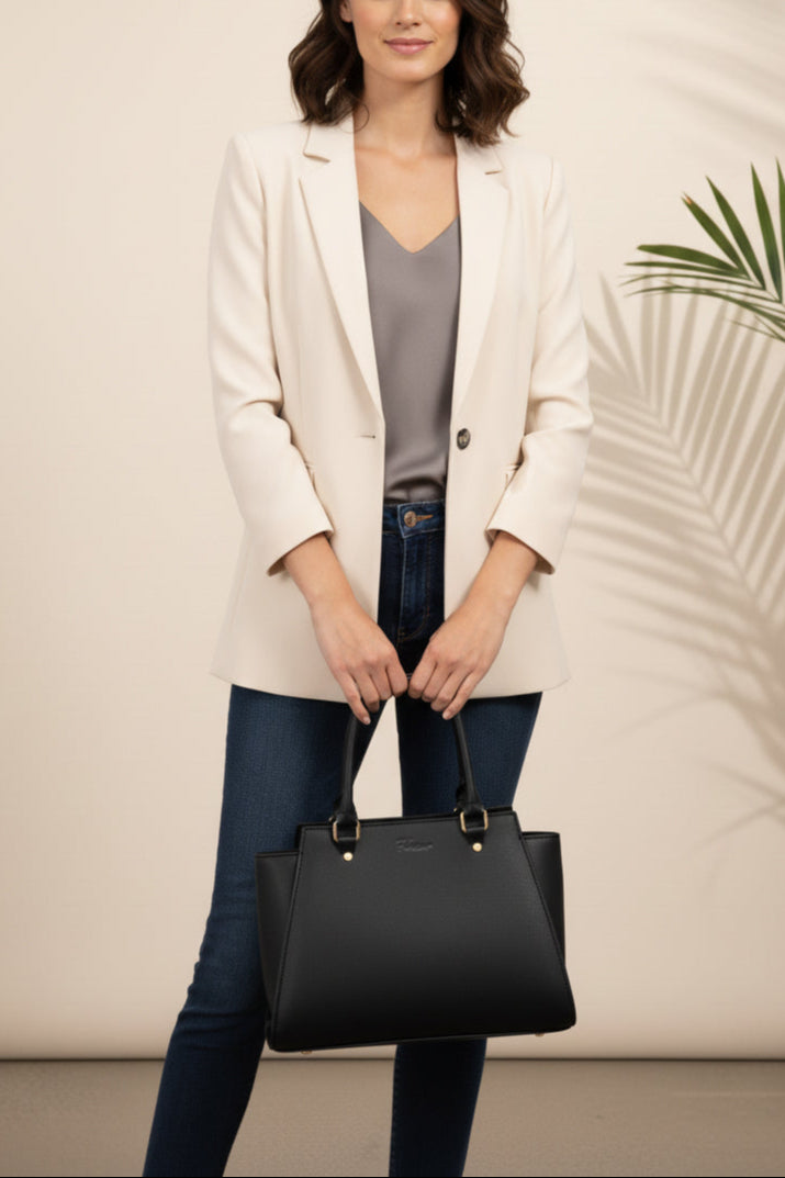 Fineur -Shoulder Bag  Curve Grace - Black