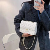 Fineur - Quilted DockLock Crossbody Bag ~ White