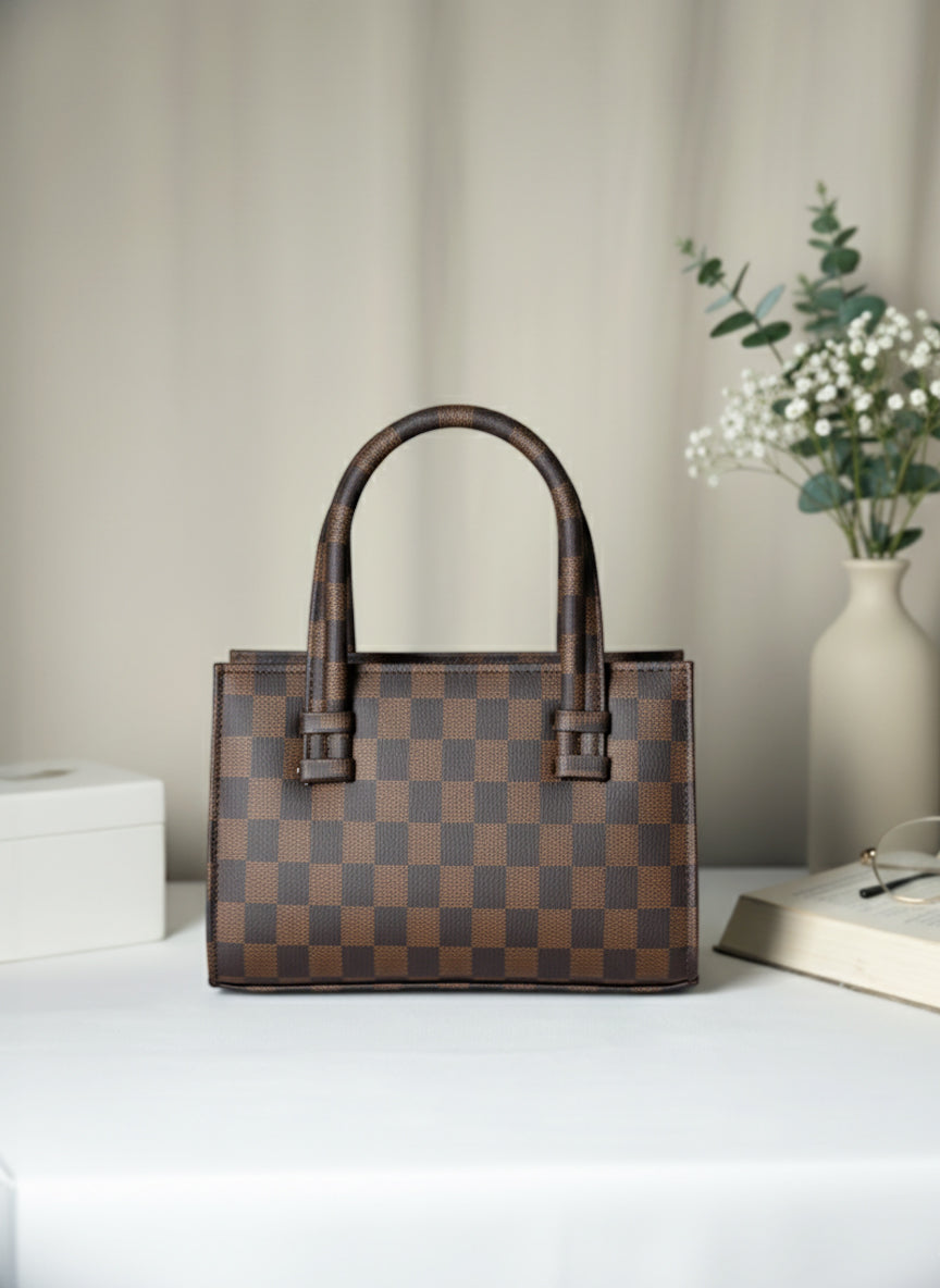 Fineur HandBag Mini Checkered - Brown