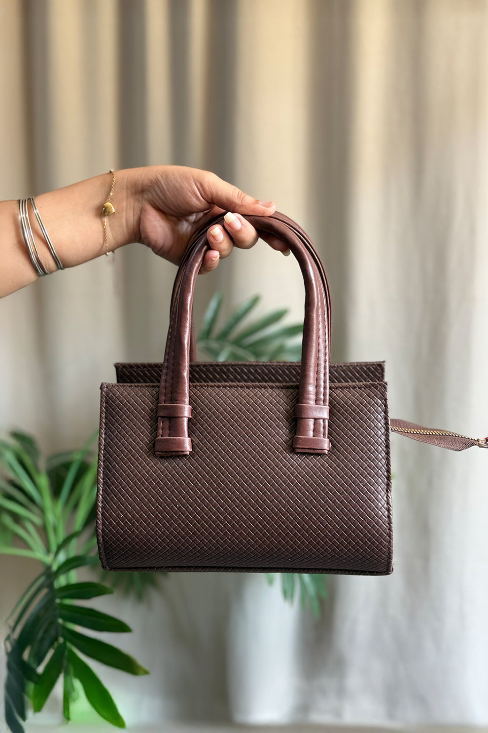 Fineur Handbag HandyZip - Dark Brown