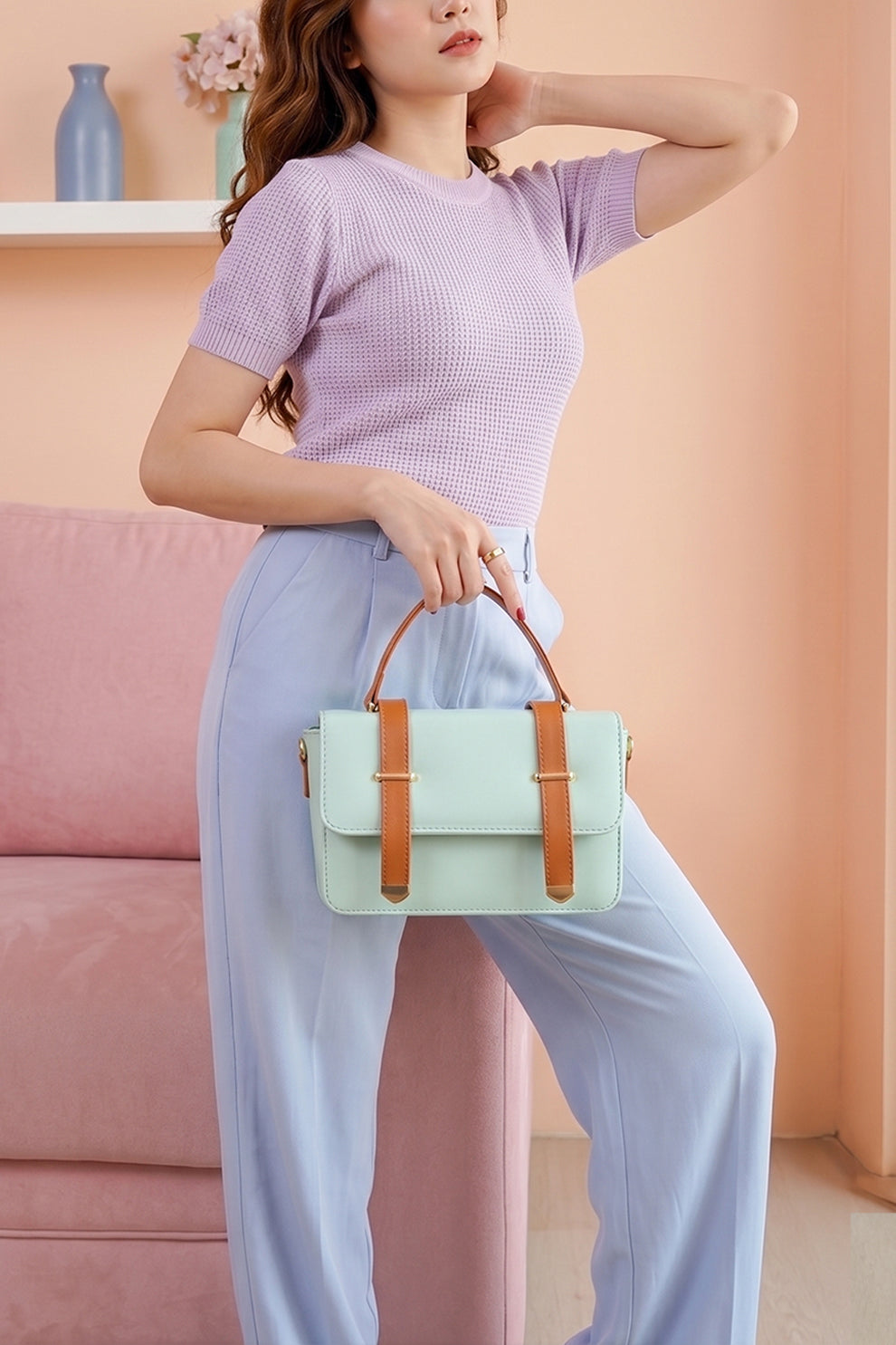 Fineur Handbag Melora - Mint Green