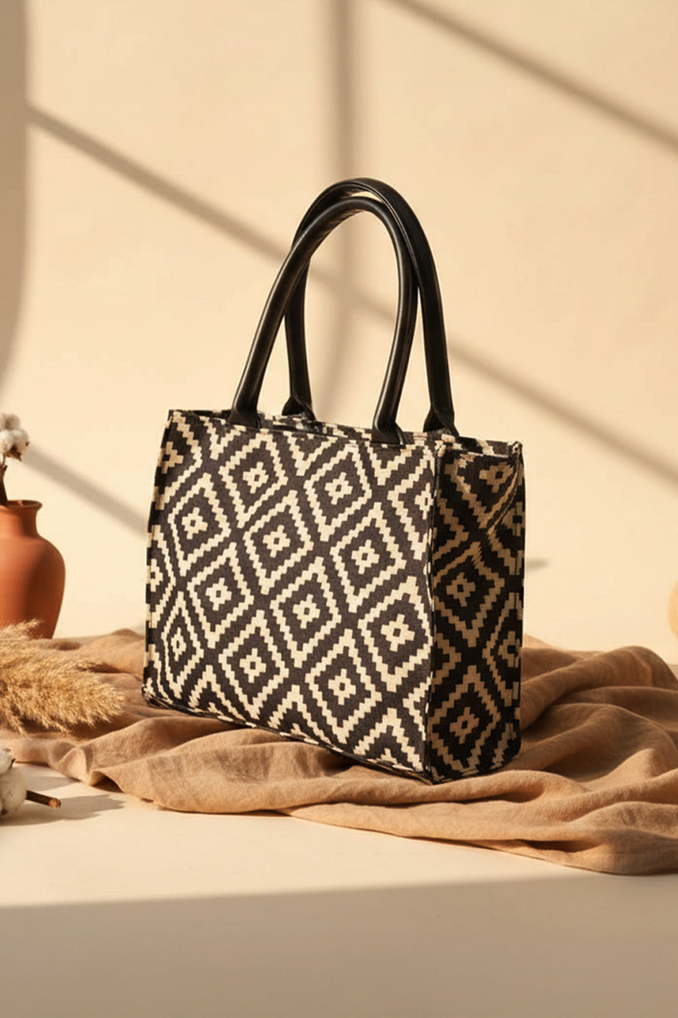 Fineur Canvas Tote Dune Diamond