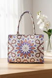 Fineur Canvas Tote Bag - Lavender Bloom