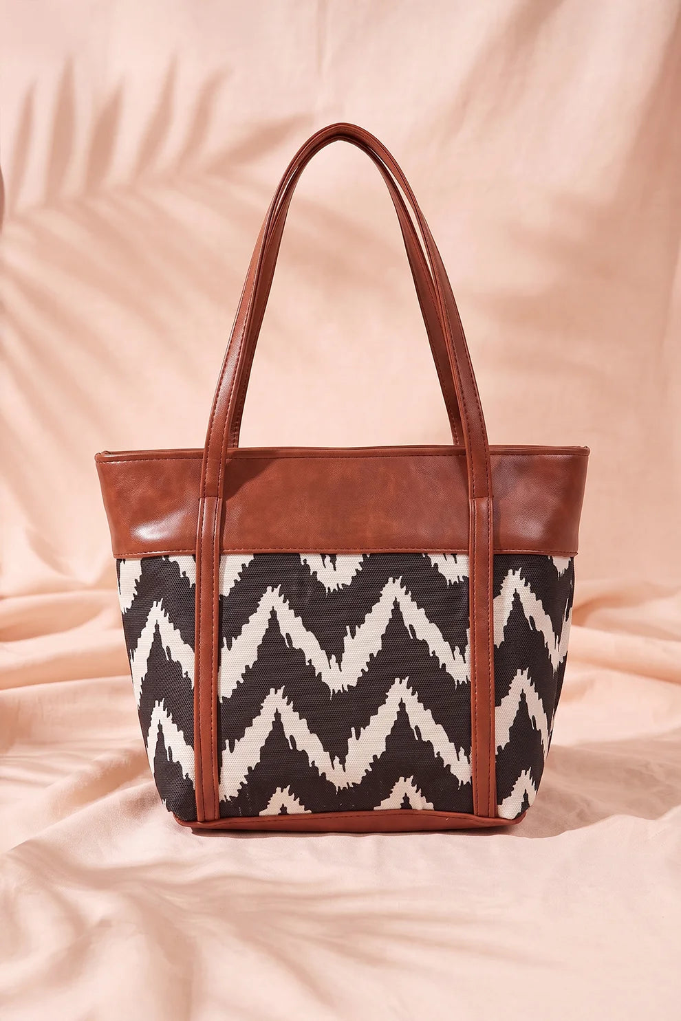 Fineur Shoulder Canvas Bag ZigWave - Brown