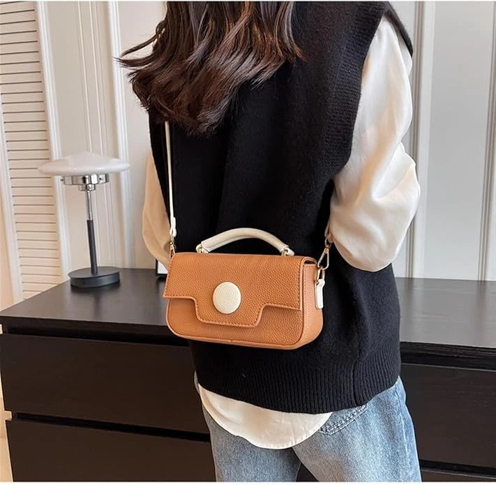 Fineur Handbag Dot Luxe - Mustard