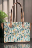 Fineur Side Rexine Canvas Tote Forest Charm