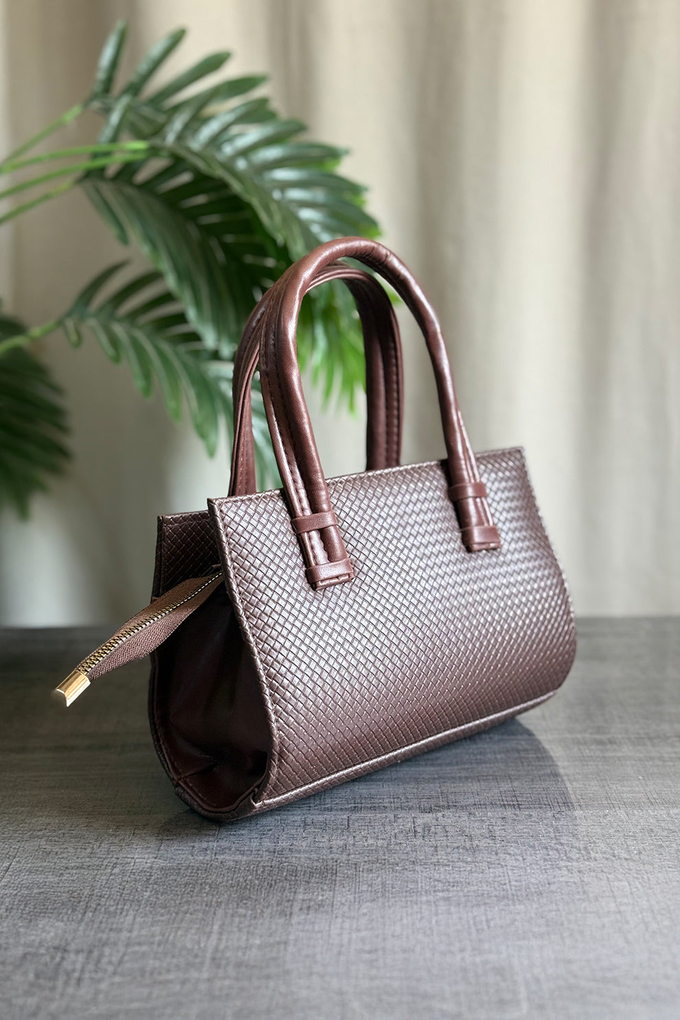 Fineur Handbag HandyZip - Dark Brown