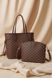 Fineur Duo Tote Checkered - Brown
