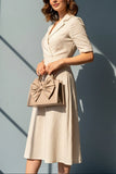 Fineur HandBag Gloss Bow Beige