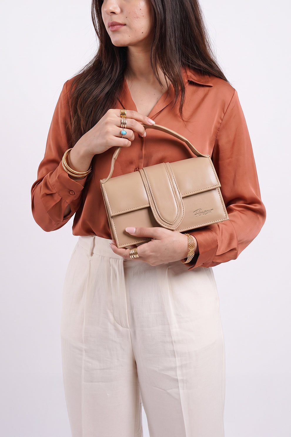 Fineur Handbag Bambyno - Beige