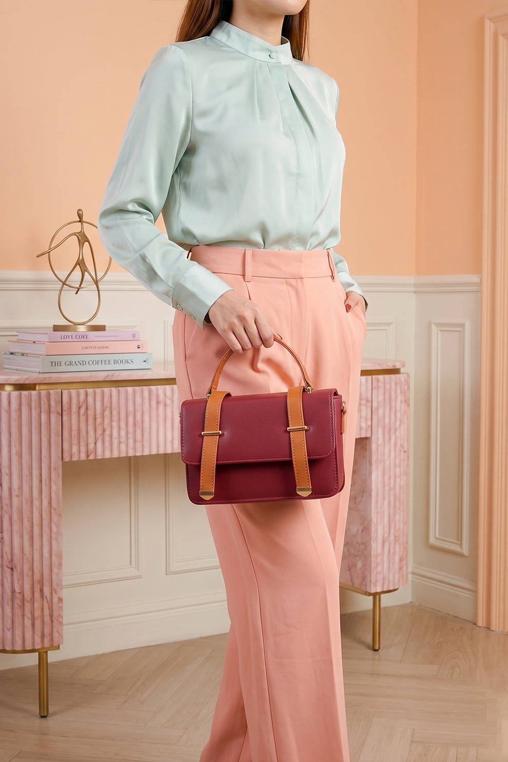 Fineur Handbag Melora - Burgundy