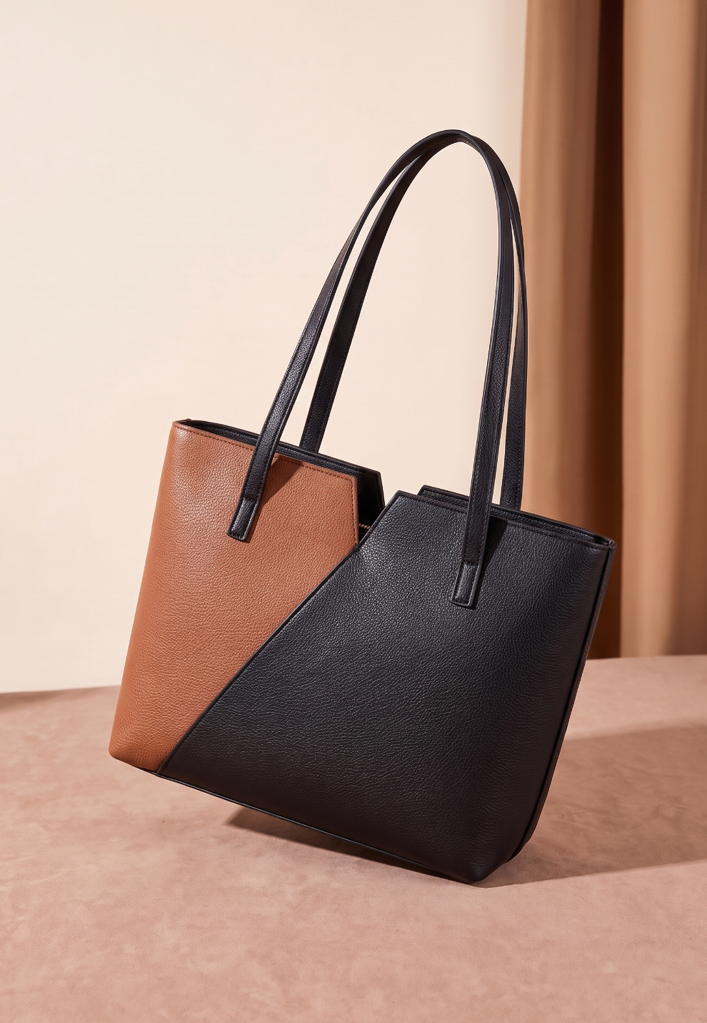 Fineur Tote Notch - Black and Brown
