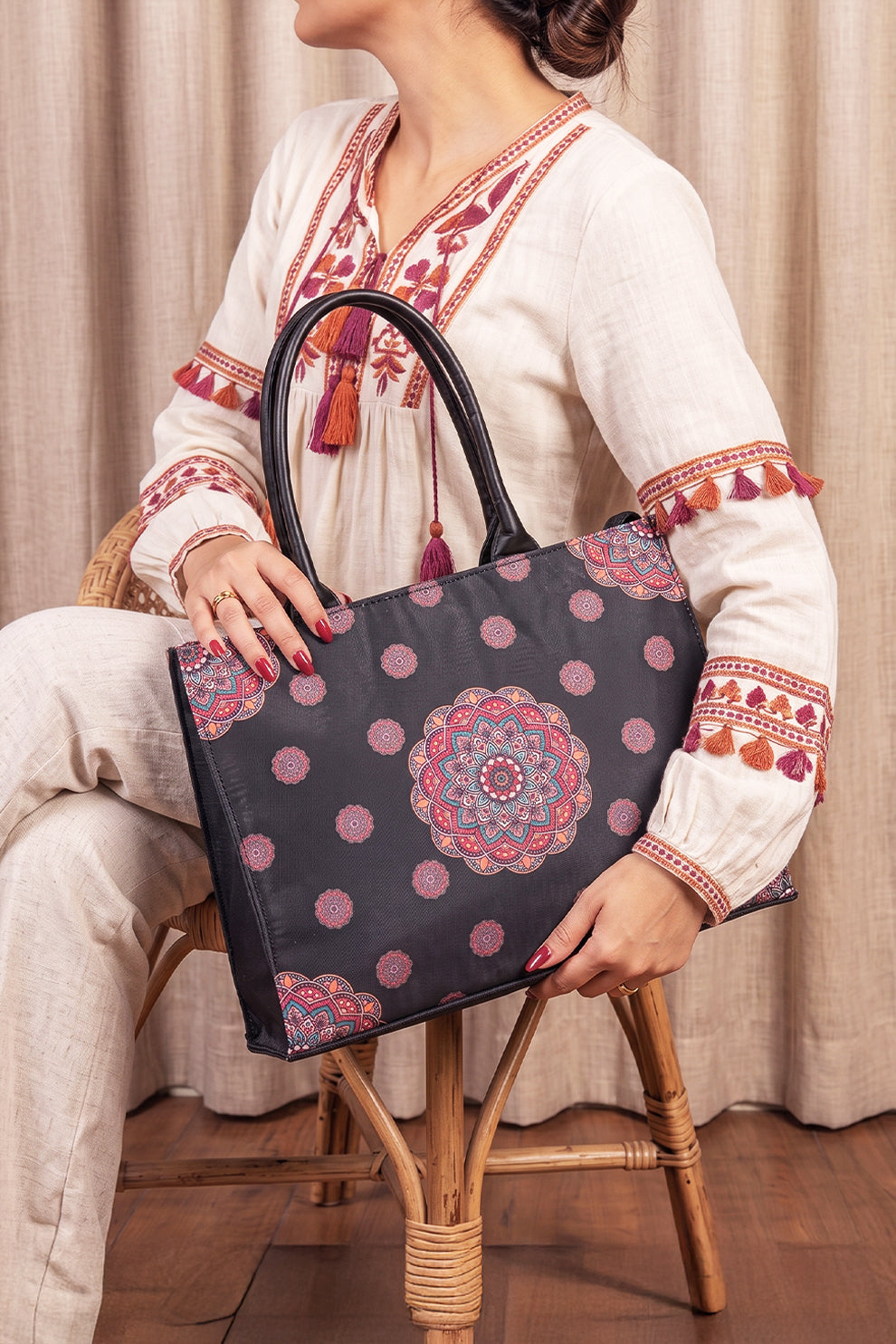 Fineur Canvas Tote Rustic Rose