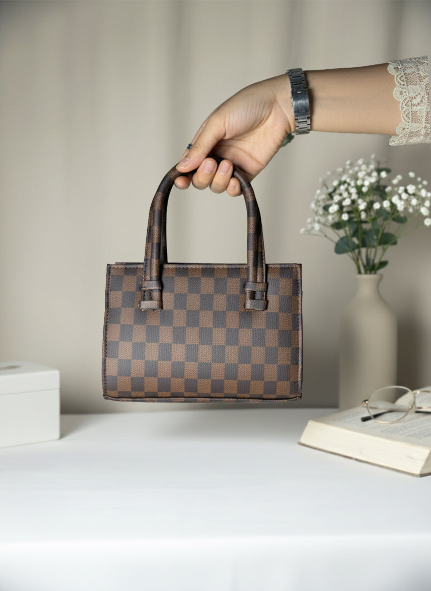 Fineur HandBag Mini Checkered - Brown