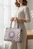 Fineur Canvas Tote Bag - Lavender Bloom