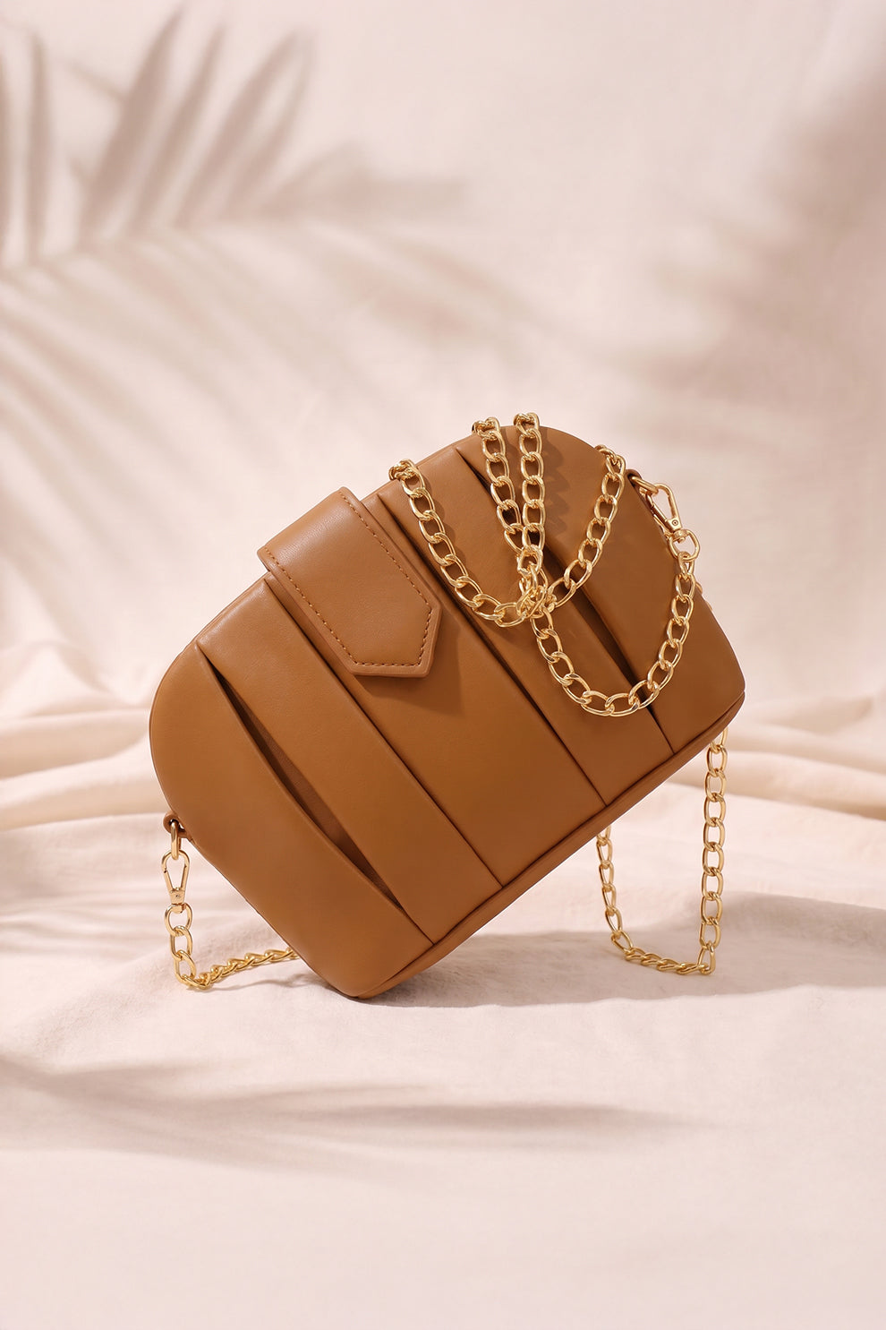 Fineur Crossbody Arc Flap - Brown