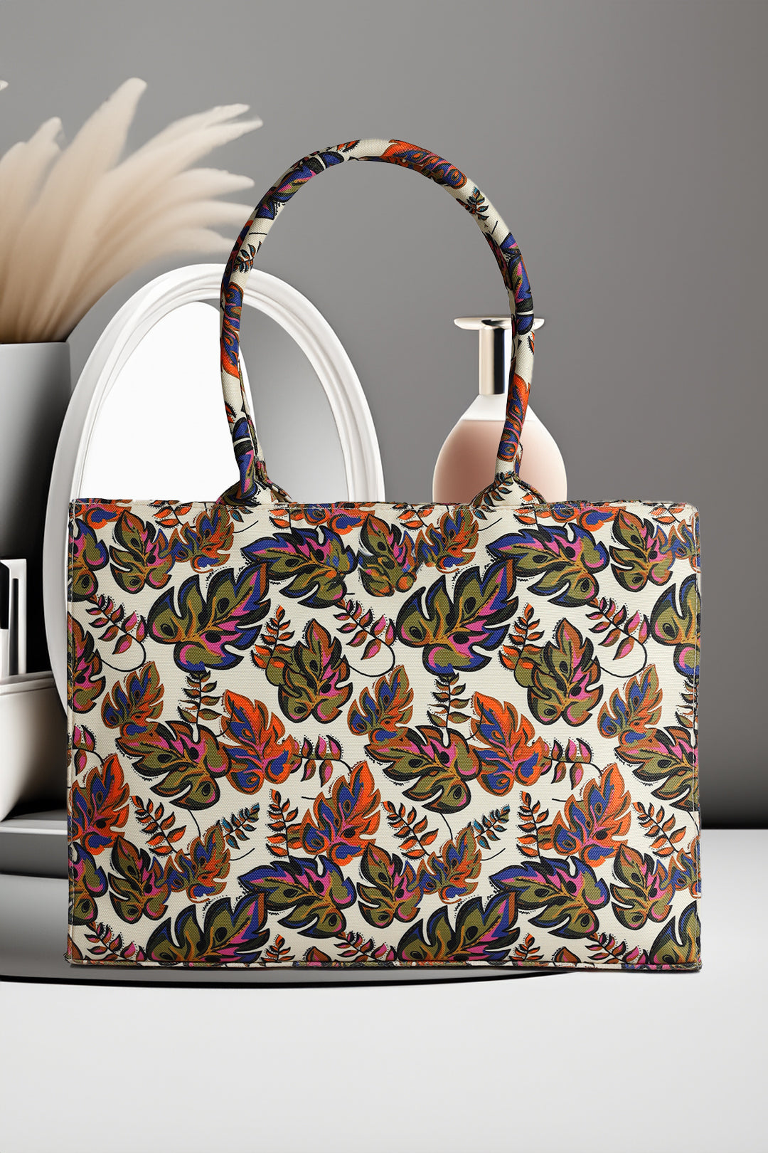 Fineur Canvas Tote Bags Autumn Leaf
