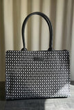 Fineur Canvas Tote Premium Handle - Black