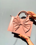 Fineur HandBag Gloss Bow Soft Pink