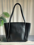 Fineur Pyramid Black Tote Bag Premium leather ladies purse for office and university Pakistan