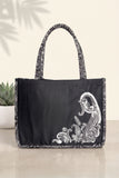 Fineur Canvas Tote Black Paisley