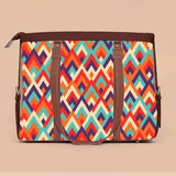 Fineur - Sunset Chevron Canvas Tote Bag