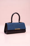 Fineur Handbag Vesper - Denim & Black (Textured Contrast)