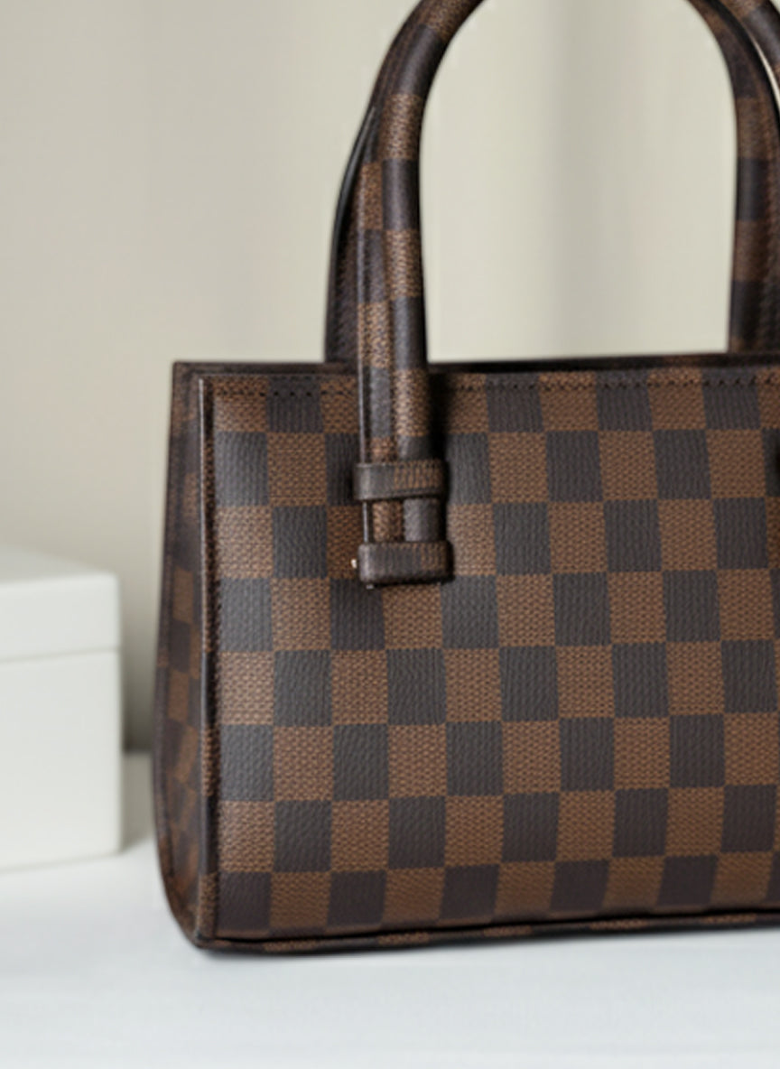 Fineur HandBag Mini Checkered - Brown