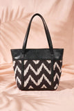 Fineur Shoulder Canvas Bag ZigWave - Black