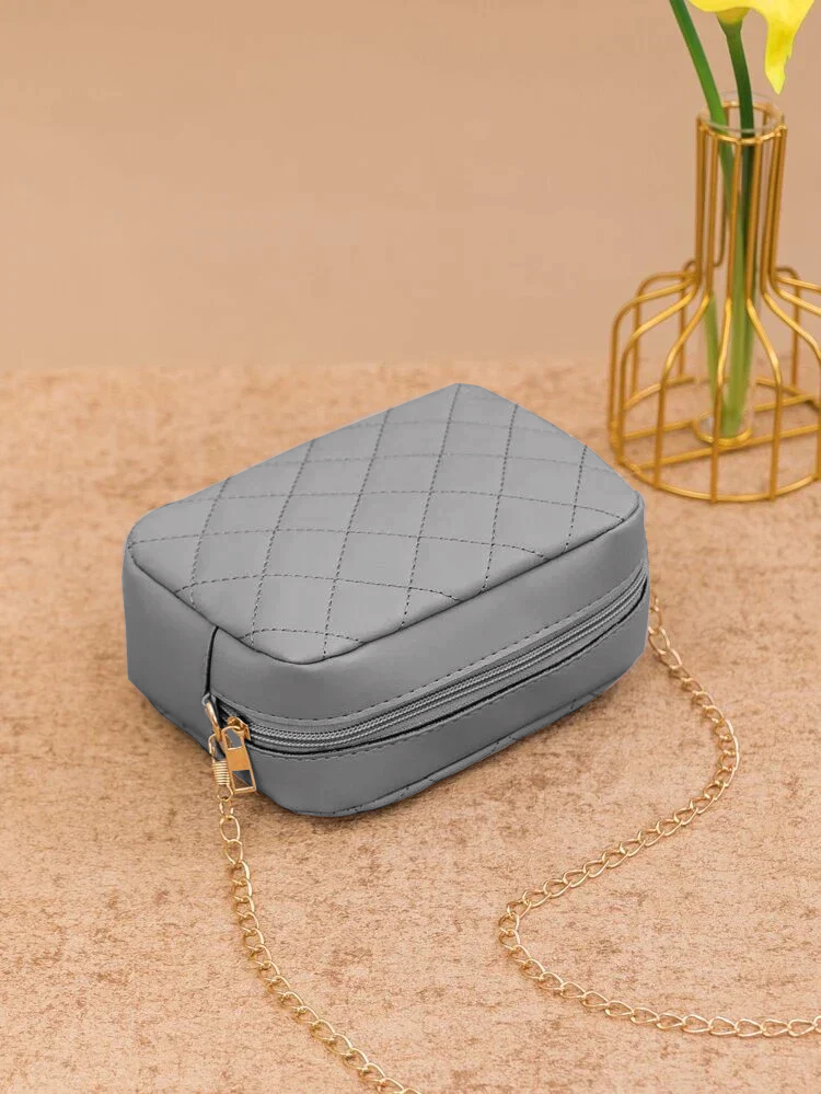 Urban Chic Crossbody Bag - Gray