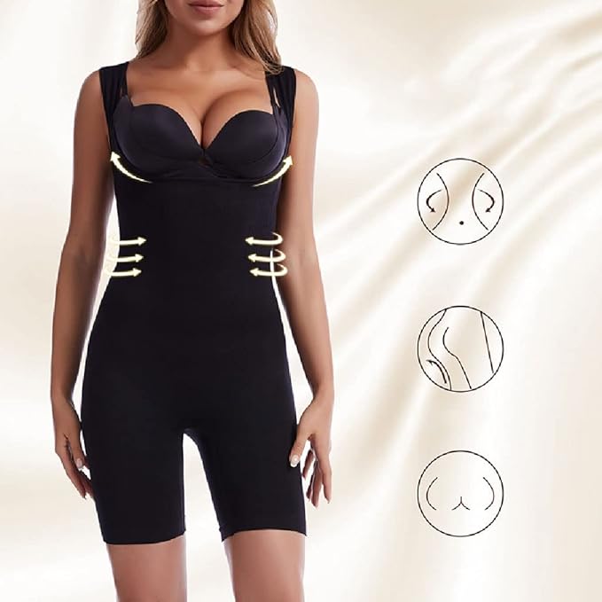 Florea - Seamless Full Body Shaper  -  Black