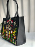 Fineur Premium Jute Tote Bag  – Blush Wood - Black