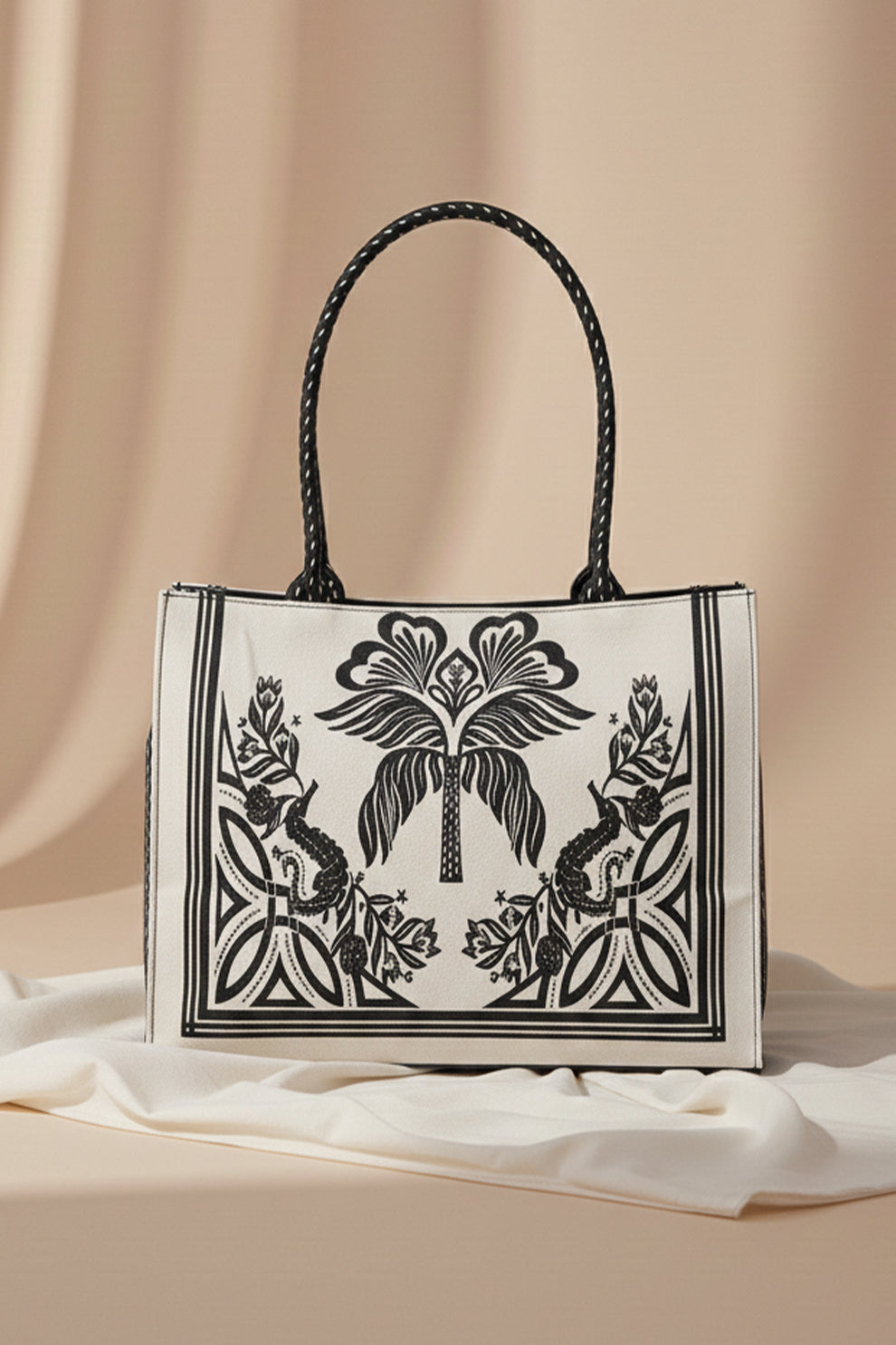 Fineur Canvas Tote Artisan Flora